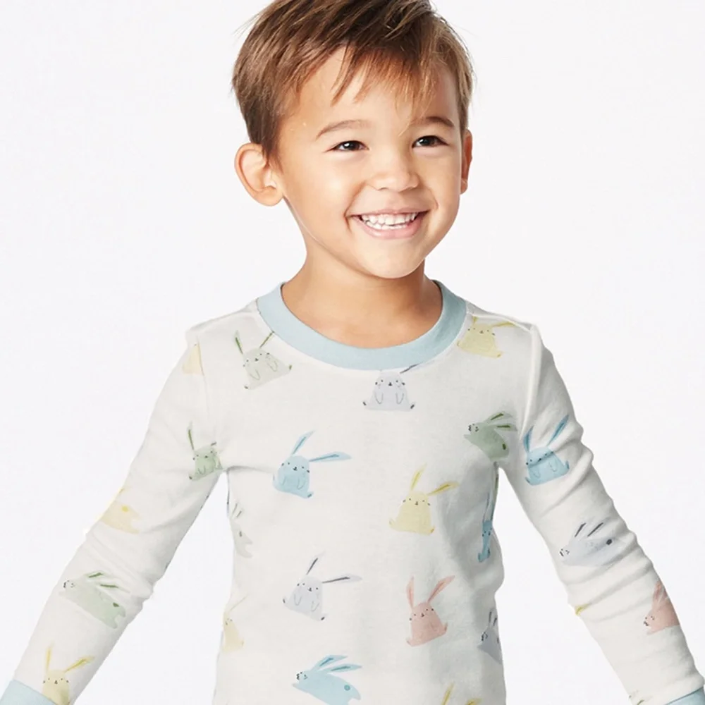 Modern Bunny Organic Cotton Pajama Set-PBK
